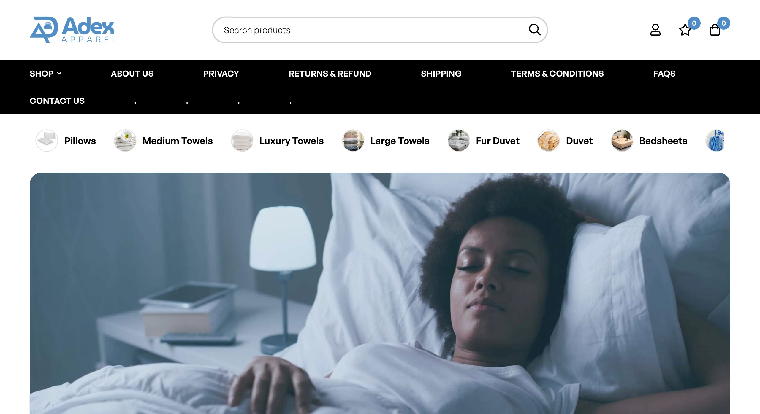 Adex Apparel WordPress website designed and built by Zentro Sites