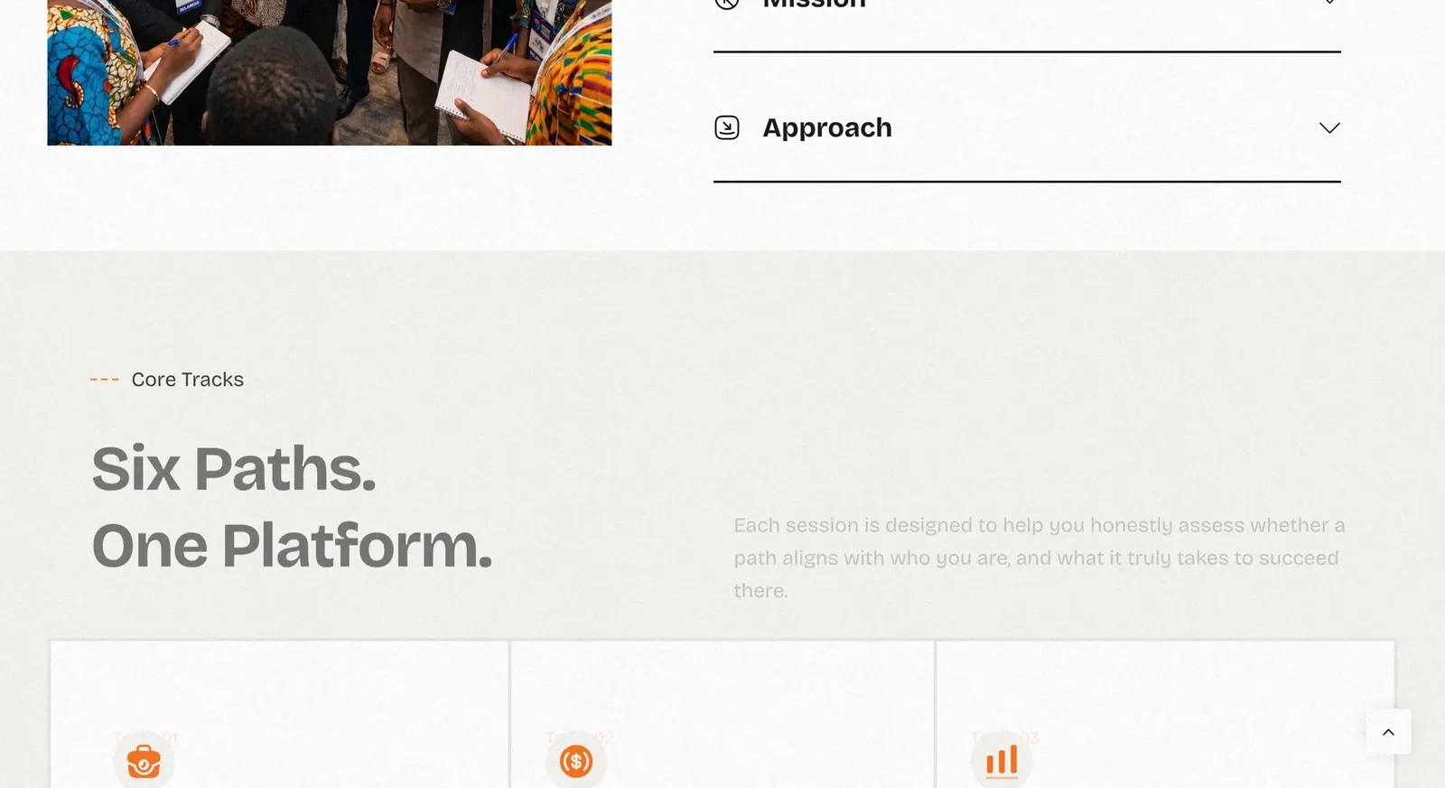 YWFAS website: summit structure and outcomes