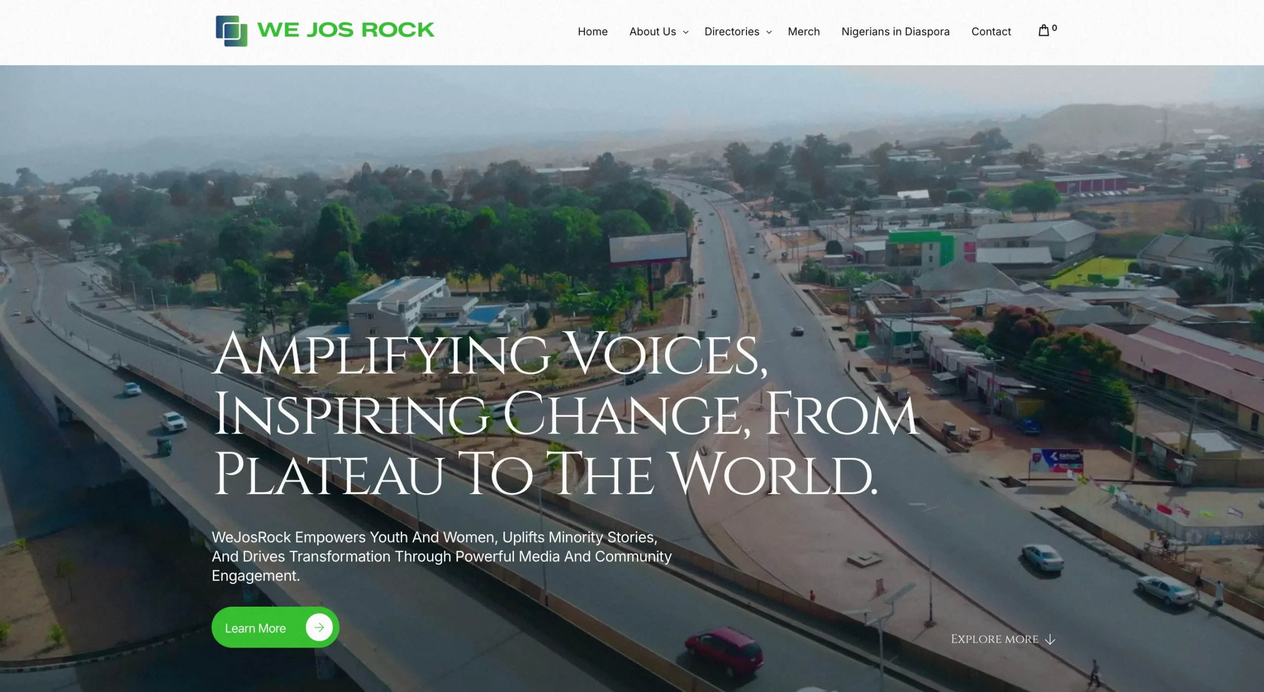 We Jos Rock website design
